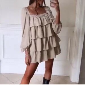 WeWoreWhat Ruffle Mini Dress